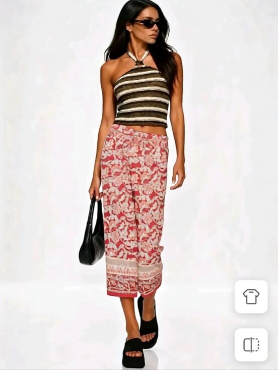Cato Pants - Cato Wide Leg Floral Boho Pants